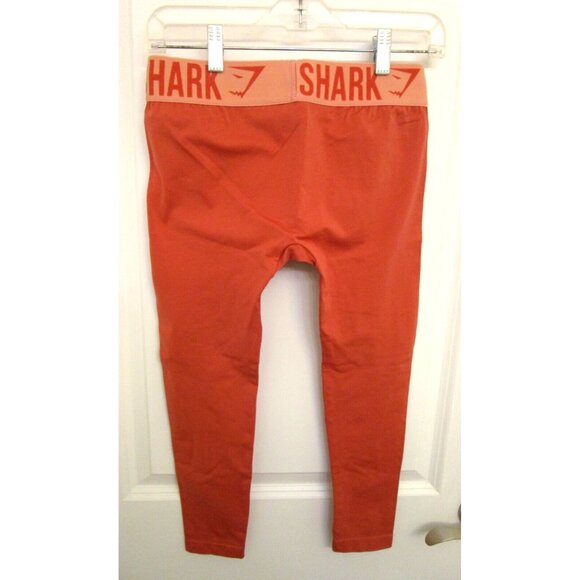 GYMSHARK Peach Seamless Leggings Women’s Small - Workout Wear Logo Waist - NWOT - Picture 6 of 14